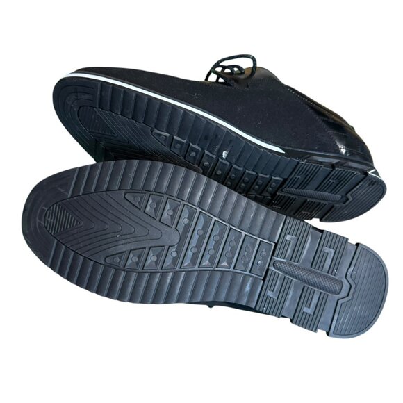 Gatsby Shoes Mens Black Faux Leather Oxford Derby Lace Up Orthopedic Siz… - Picture 3 of 6